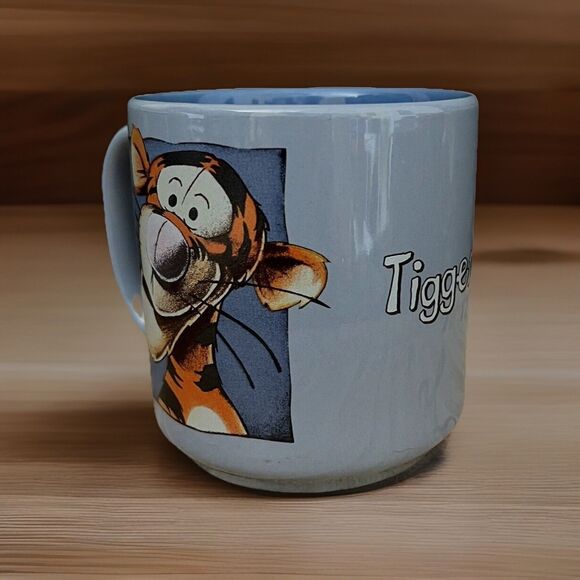 Disney Winnie the Pooh TIGGER Double Sided Coffee Mug Blue - Picture 2 of 10
